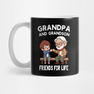 Grandpa And Grandson Friends For Life Mug